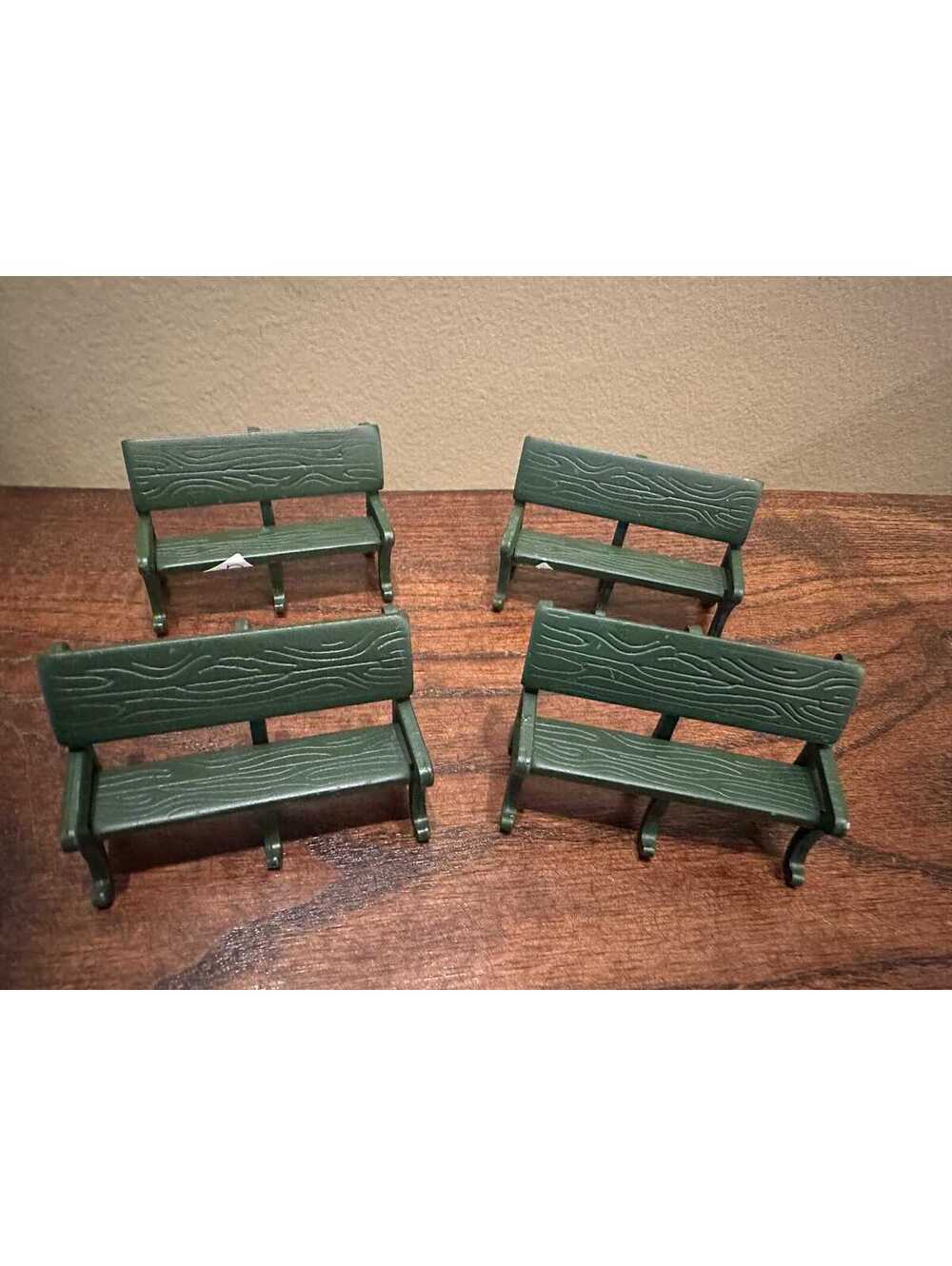 Department 56 Green Benches Set of 4